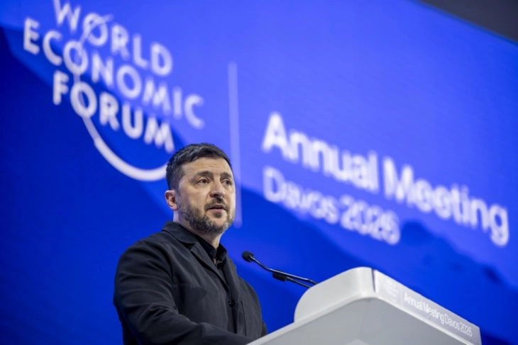 Zelensky criticizes European inaction on Ukraine in Davos speech