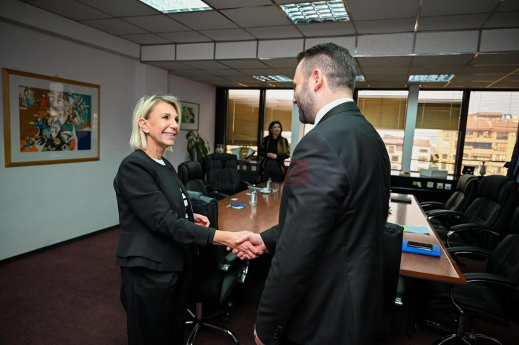 Ministri i Ekonomisë dhe Punës Durmishi u takua me ambasadoren kroate Tiganj