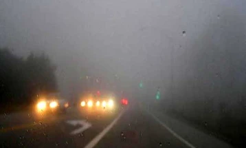 Магла на патните правци Тетово – Скопје и Тетово – Гостивар