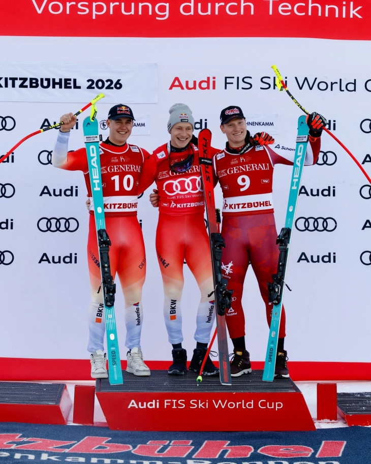 World Cup leader Odermatt claims super G win in Kitzbühel