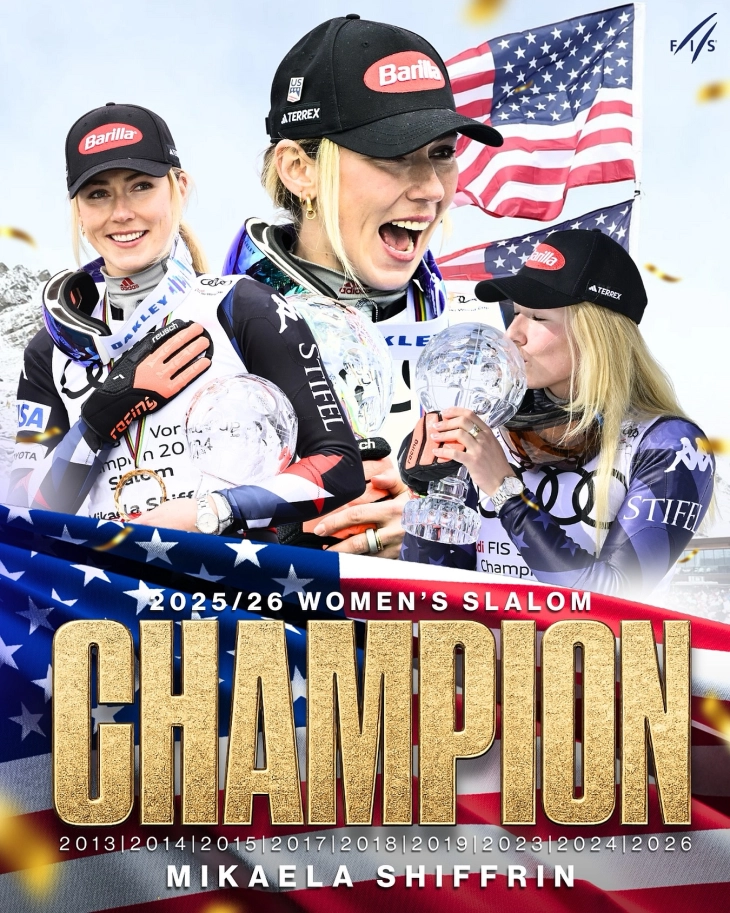 Шифрин победи и го освои Кристалниот глобус во слалом