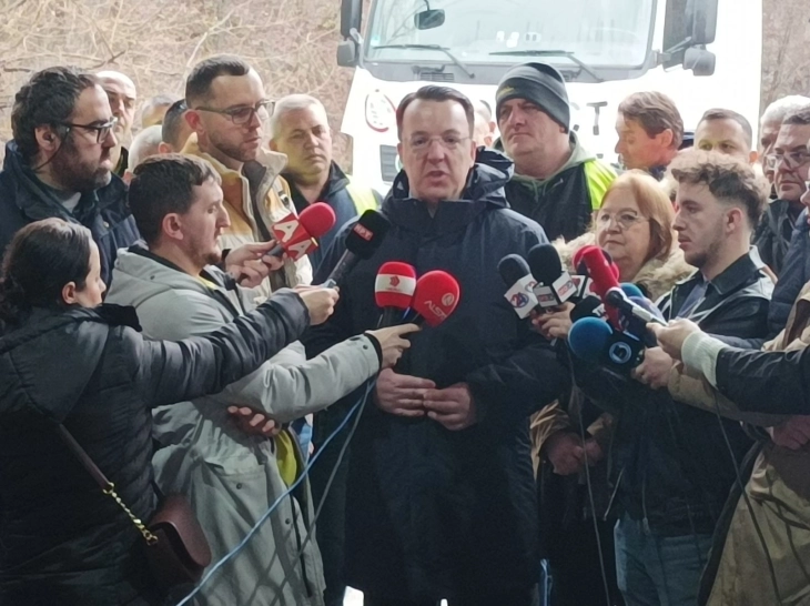 Изјава на вицепремиерот и министер за транспорт, Николоски, на ГП Блаце (во живо)