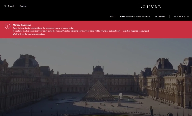 Luvër i mbyllur për të katërtën herë për shkak të grevës