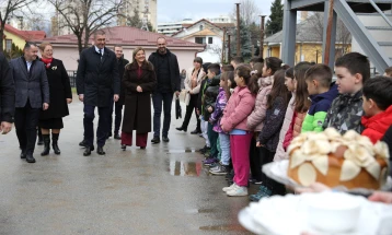 Мицкоски: Реконструкцијата на спортската сала „Расадник“ е при крај, следниот месец треба да се пушти во употреба