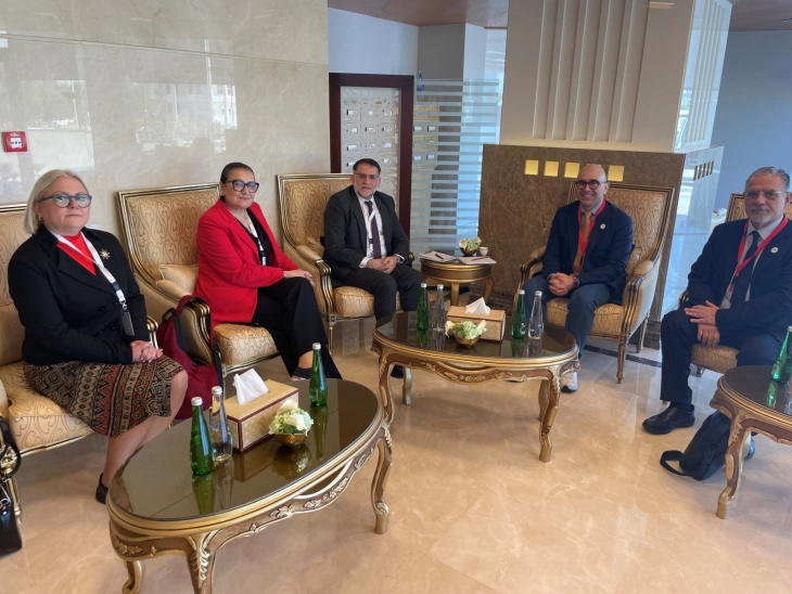 Takimi i Delegacionit të Kuvendit në AP të Mesdheut me kryetarin e organizatës, Xhulio Çentemero