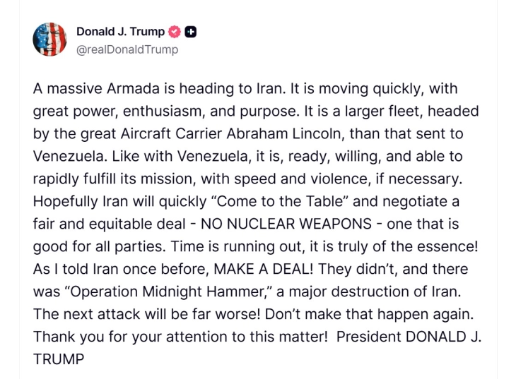 Tramp përsëri iu kërcënua Iranit