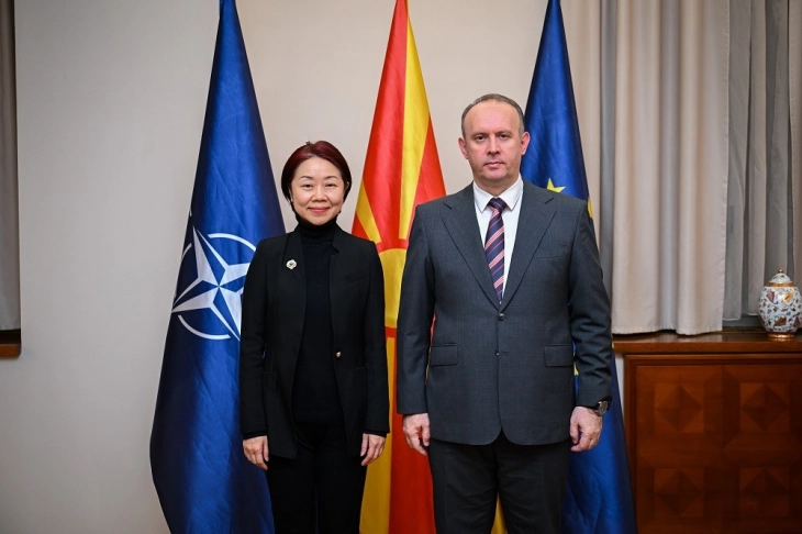 Претседателот на Собранието Гаши на средба со амбасадорката на Кина, Шјаојан