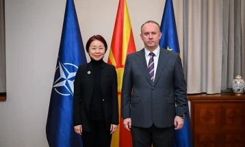 Претседателот на Собранието Гаши на средба со амбасадорката на Кина, Шјаојан