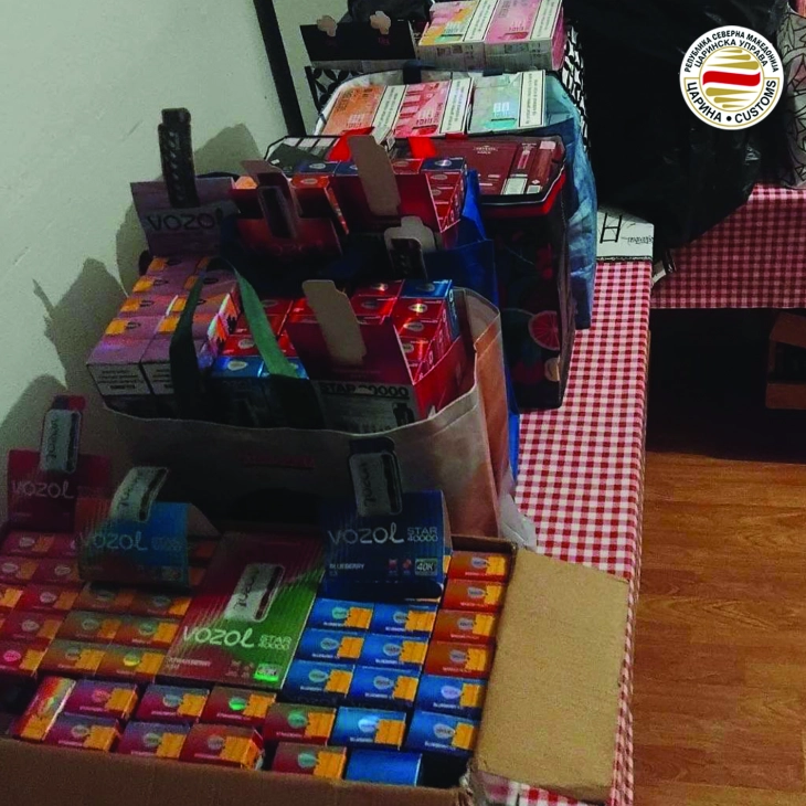 Акција на Царината во Струга: Запленети тутунски производи од малопродажен објект, избегната акциза од 509 000 денари