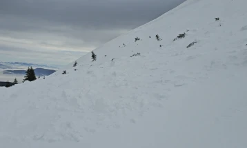Забележано движење на снежна маса (лавина) на подрачје на НП Шар Планина  - нема пријави за исчезнати луѓе 
