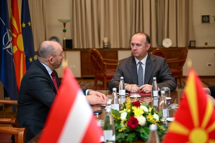 Средба на претседателот на Собранието Гаши со австрискиот амбасадор Памер