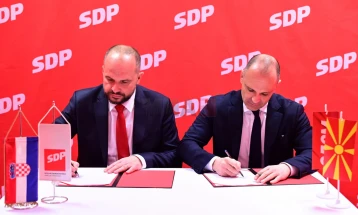 Filipçe dhe Donçiq  në Zagreb nënshkruan Memorandum për Bashkëpunim midis LSDM-së dhe SDP-së