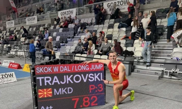 Трајковски е во одлична форма – скок од 7.82 метри во сала