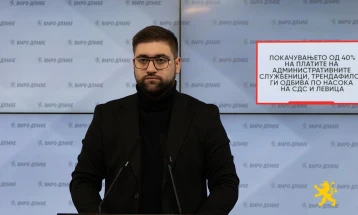 Манасиевски: Покачувањето од 40 отсто на платите на административните службеници, Трендафилов ги одбива по насока на СДС и Левица