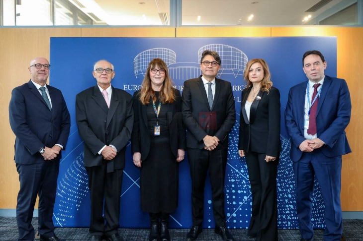 Gjykatësit kushtetues Kadriu dhe Vasiq-Bozaxhieva në takim me kryetarin e Presidentin e GJEDNJ-së, Matijas Gijomar