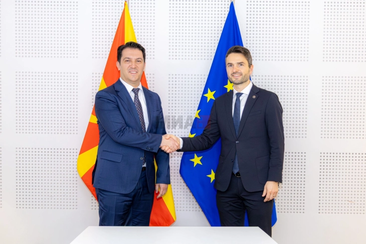 Сали во Брисел се сретна со европратеникот Матеј Тонин