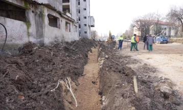 Почна изградбата на водоводната мрежа на дел од булеварот „Октомвриска револуција“  во Куманово