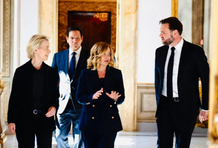 Италијанската премиерка Мелони утре ќе се сретне со американскиот потпретседател Ди Венс