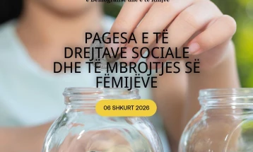 Vijon pagesa e të drejtave sociale dhe të mbrojtjes së fëmijëve për janar 2026