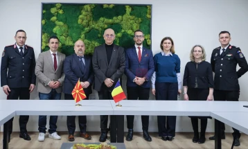Takim i zëvendësministrit Andovski me një delegacion nga Rumania në Ministrinë e Shëndetësisë