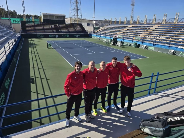 Македонските тенисери го стартуваат дуелот со Кипар