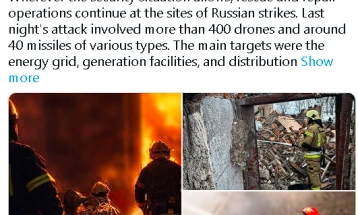 Zelenski: Rusia e sulmoi Ukrainën me 400 dronë dhe 40 raketa