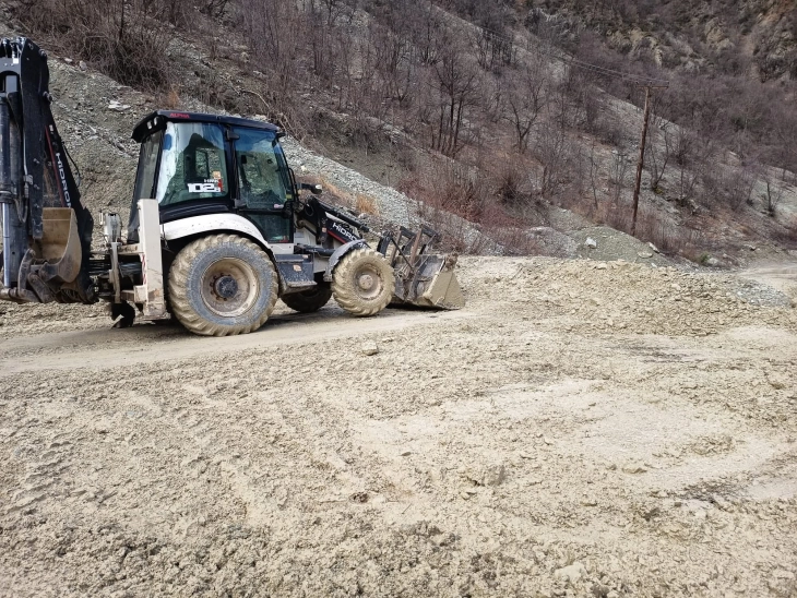 Расчистен патот кон село Видуше, Општина Маврово и Ростуше