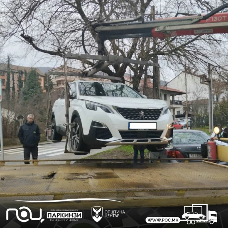 Изминатата седмица санкционирани 101 непрописно паркирано возило во Центар