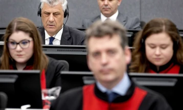 Обвинителите во Хаг побараа 45 години затвор за поранешниот косовски претседател, Хашим Тачи