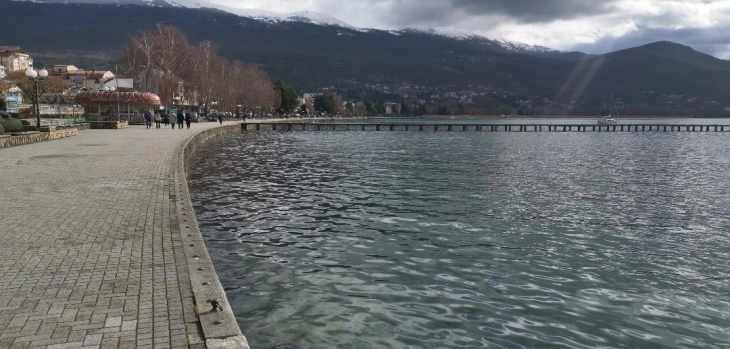 Нивото на водата на Охридското Езеро 16 сантиметри над февруарскиот просек