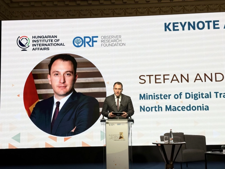 Andonovski at Budapest Global Dialogue 2026: Strategic cooperation key for building resilient institutions