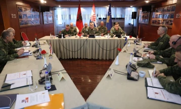 Во Скадар средба на началниците на генералштабовите на армиите на Албанија и Хрватска и командантот на вооружените сили на Косово