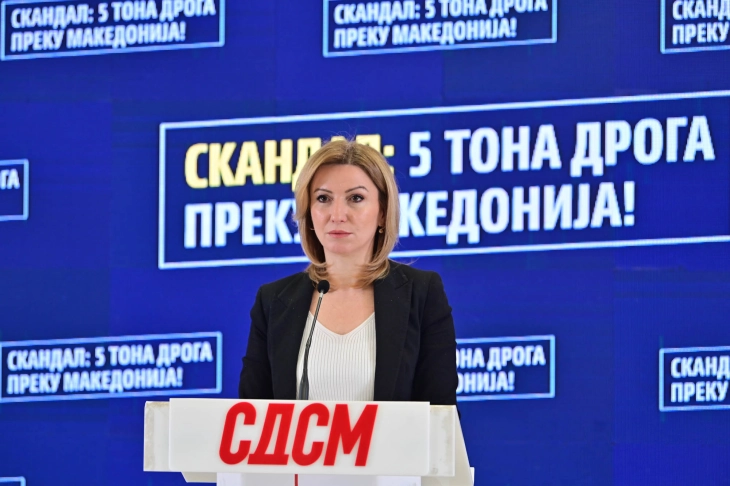 Кузеска: Нема одговор како пет тони дрога вредни 40 милиони евра поминале граница