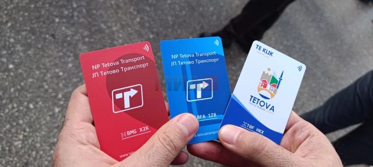 Воведени припејд дигитални картички за јавниот автобуски превоз во Тетово