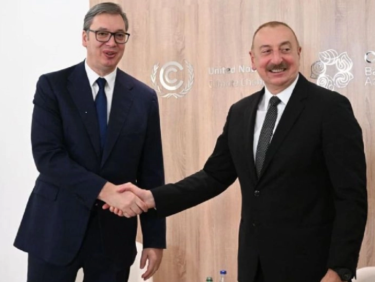 Азербејџанскиот претседател утре во официјална посета на Србија