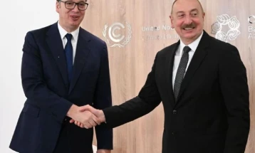 Азербејџанскиот претседател утре во официјална посета на Србија