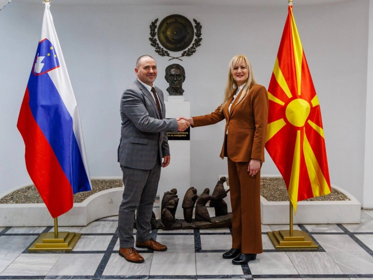 Средба Чуповска-Ристова - Павлин: Успешната македонско-словенечка одбранбена соработка ја зацврстува безбедноста на целиот регион