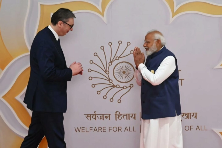 Вучиќ со порака од Индија: Србија е решена да биде дел од четвртата индустриска револуција; Верувам дека силата на Глобалниот југ предводен од Индија расте