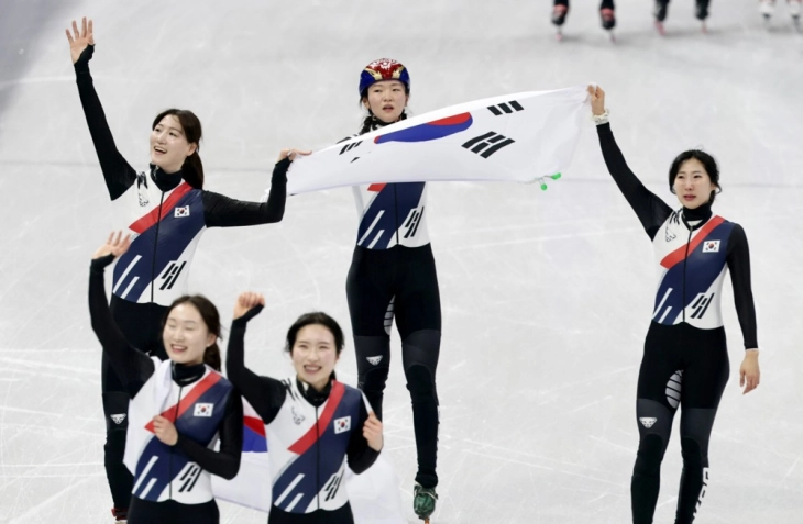South Korea take 3,000m relay as Fontana makes history, Dubois joy