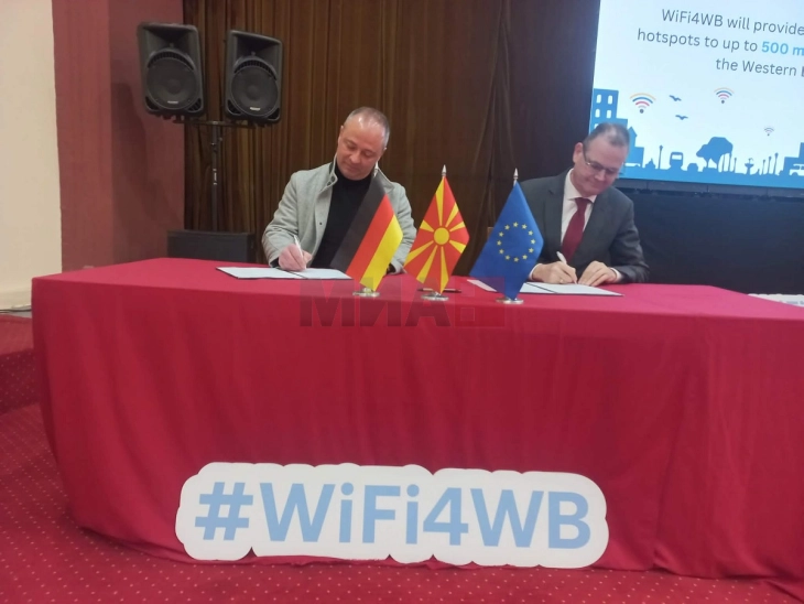 Со иницијативата WiFi4WB обезбеден бесплатен јавен интернет во 64 општини во државата, првата мрежа во општина Кочани