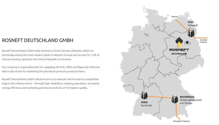 Брисел му дозволи на Берлин да го преземе „Роснефт Германија“
