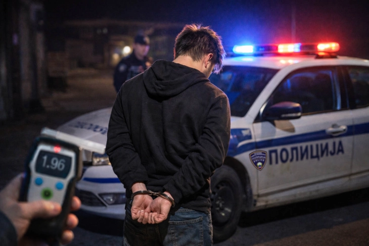 Лишено од слобода лице во Берово за противправно одземање возило и безобѕирно управување под дејство на алкохол и без возачка дозвола