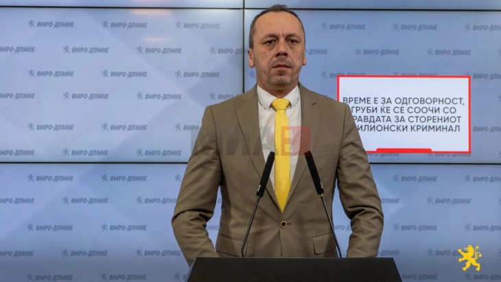 Петрушевски: Време е за одговорност, Груби ќе се соочи со правдата за сторениот милионски криминал