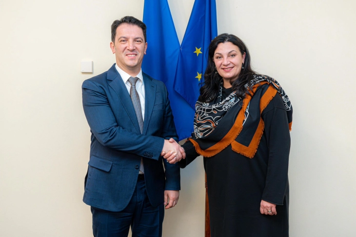 Zëvendëskryeministri Sali takoi kryetaren e Komitetit për Integrimin e Ukrainës në BE, Ivanna Klympush-Tsintsadze