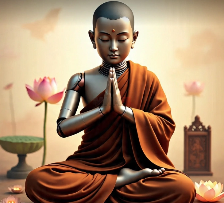 Будистички робот со ВИ за религиозни разговори