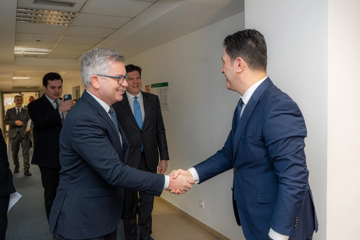 Europe minister Sali meets Brunner, EU commissioner responsible for internal affairs and migration