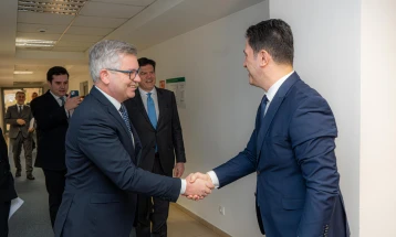 Europe minister Sali meets Brunner, EU commissioner responsible for internal affairs and migration