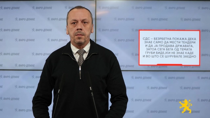 Петрушевски: СДС покажа дека знае само да мести тендери и да ја продава државата, затоа сега бега од темата Груби