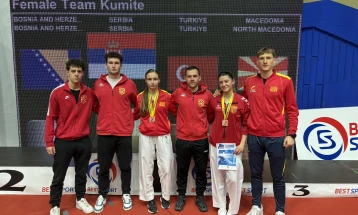 Каратистите на Макпетрол освоија четири медали на балканијадата во Бања Лука