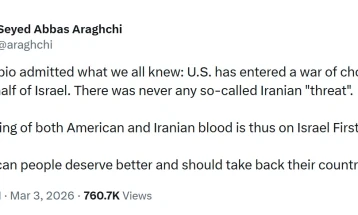 Арагчи: САД влегоа во војна по сопствен избор во име на Израел